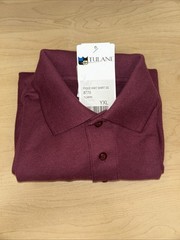 New Unisex Tulane Burgundy Uniform Polo Size Youth Extra Large.