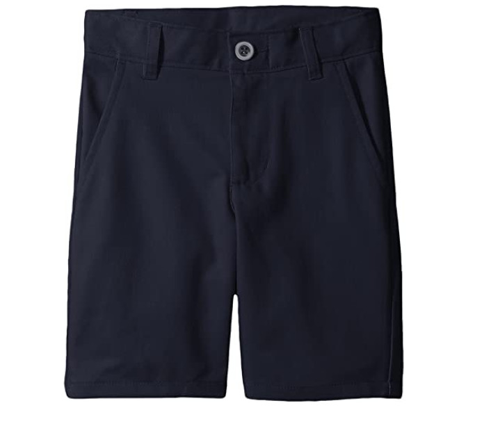 Nautica Boy School Uniform Flat Front Twill Shorts Navy Size 16 6388