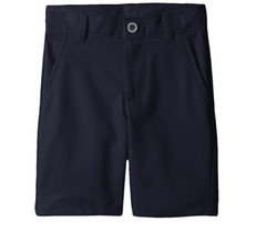 Nautica Boy School Uniform Flat Front Twill Shorts Navy Size 16 6388