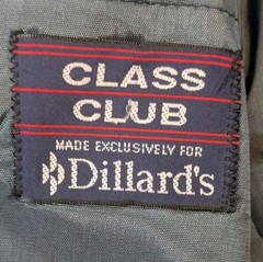 Dillards Class Club Boys Two Button Blazer Size 14 Reg Navy Blue Classic