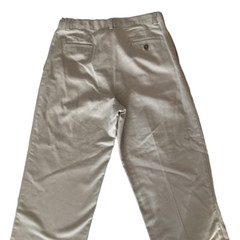 Izod Husky Khaki Boys Youth Pleated Pants Adjustable Waist Size 20 Reg Uniform