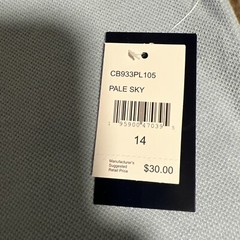 New Boys Youth Large Chaps Polo Shirt Light Blue – School Uniform Large