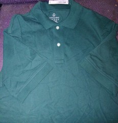 Lands’ End boy’s Short Slv Evergreen Mesh Polo Shirt M Nwot 10-12yrs 134-152cm#7