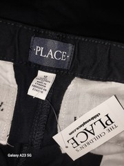 NEW The Children’s Place Boys Uniform Straight Chino Pants Navy Blue Size 12 H
