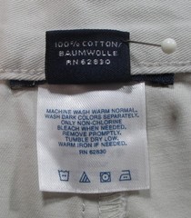 LANDS END Light Stone Cotton Twill Cargo Style Shortss Boys 14 NEW