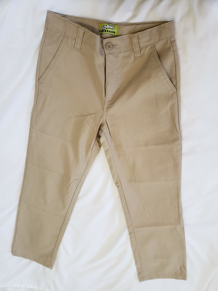 OLD NAVY BOYS KHAKI STRAIGHT-DROIT PANTS SIZE #12R – A9/12