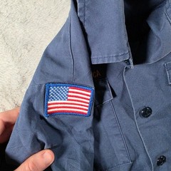 Boy Scouts of America Uniform Shirt Kids Youth Small Navy Blue Patches BSA 510