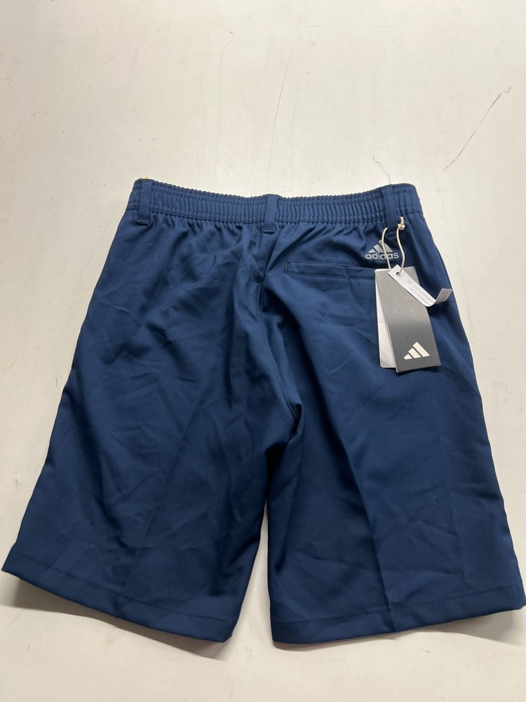 NWT Adidas School Uniform Shorts Navy Blue Bermuda Fair Trade Kids Boys Sz Small