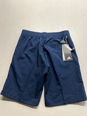 NWT Adidas School Uniform Shorts Navy Blue Bermuda Fair Trade Kids Boys Sz Small