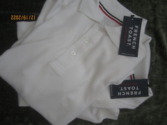 Boys French Toast Lof of 2 Uniform White Long Sleeved Polo Shirts Size L 10-12