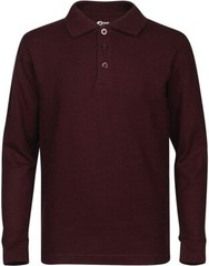 Premium Boy’s Long Sleeve Polo Shirts with Stain Guard Polo Shirts for Boy’s