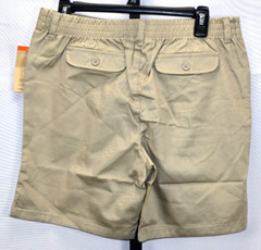 French Toast Schoolwear Pull On Elastic Waist Tan Shorts Size 18 Youth NWT