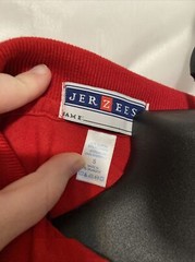 Jerzees Uniform Red Long Sleeve Top/Shirt Size Small Collared Boys Or Girls