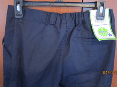 New Real School Uniform Pants Sz 14 Husky Navy Cotton Poly Waist 28 Inseam 25.5