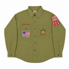 Vintage 60s 70s Boy Scouts of America Uniform Shirt Holyoke Mass Troop 721
