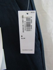 NWT OLD NAVY BOYS BLACK PLAIN FRONT BUILT-IN FLEX WOVEN PANTS SIZE 8 SLIM