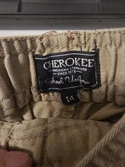Boys Size 14 Cherokee School Uniform Pants & Wonder Nation (Lot Of 2 pair)