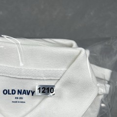 Old Navy Polo Boys Size XS White School Uniform Jersey Short Sleeve Polo