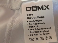 Youth Boys Large DOMX Uniform Sports Apparel Football Wrestling White Shorts 26″
