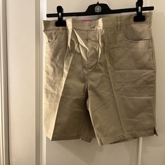 French Toast Khaki Kids Pull-On Stretch Back Waistband Shorts Size 18.5 Plus