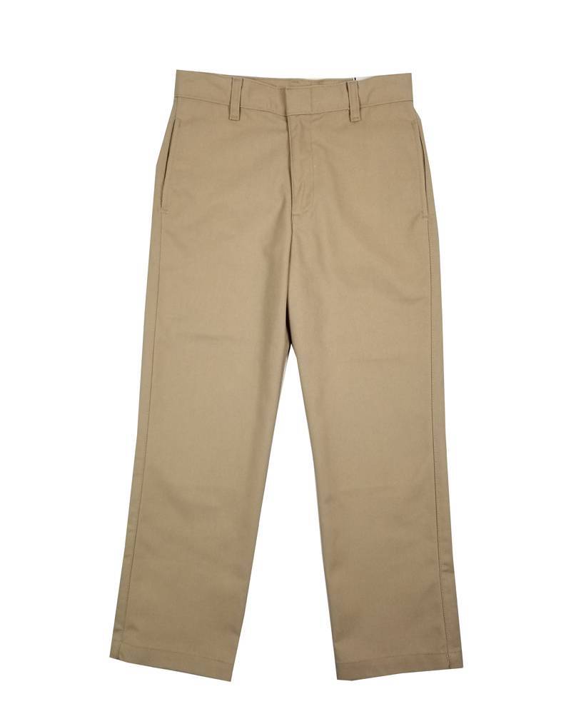 Elder, Boy’s Flat Front Pants, Slims, Khaki, Style# 1216