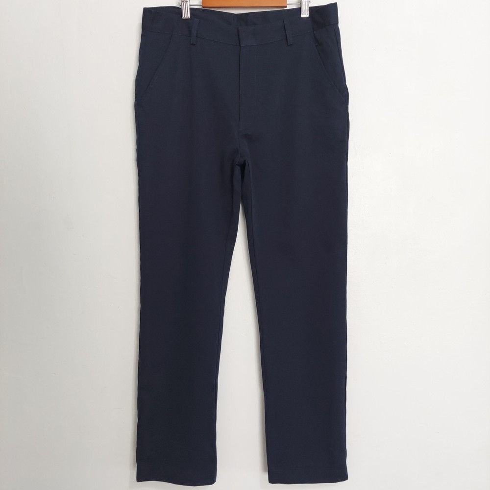 Unik School Uniform Pants Boys Size 18 Navy Blue Adjustable Waist NWT New