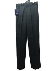 BNWT Mens Sz 5 Midford Brand Dark Grey Pleat Wool Blend Pants T580M-BSHA 87cm
