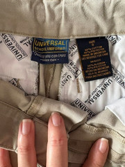 Universal School Uniform Shorts Boys Size 8 Khaki Adjustable Waist Band Unisex