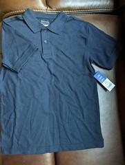 Brand New George Navy Blue School Uniform Polo Shirt L-G(10-12)