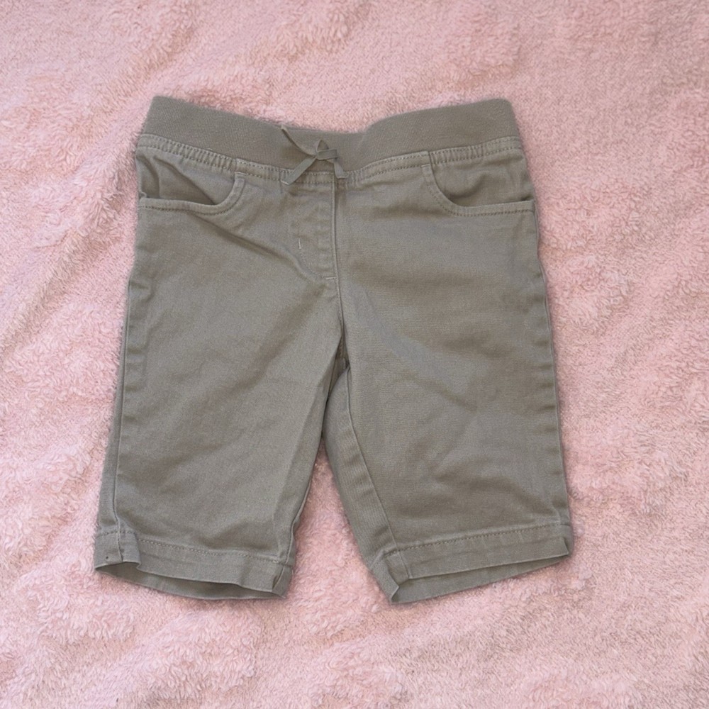 Chaps Kids Unisex Size 6X Tan Khaki School Uniform Cargo Shorts