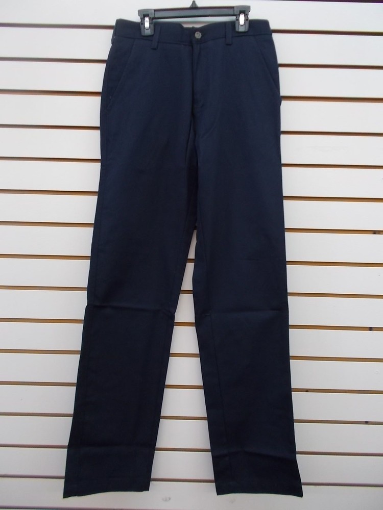 Teen Boys IZOD Uniform/Casual Khak Or Navy Flat Front Pants Sz 28X30 – 42X30
