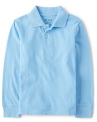 3 Pack! Brand New: The Children’s Place Boys Uniform Long Sleeve Polos- Set Of 3