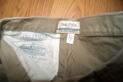 NAUTICA SLIM FIT SCHOOL UNIFORM CASUAL KHAKI SHORTS SIZE 10 NEW