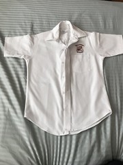 Challenger School Uniform – White Short Sleeve Oxford – 12 Husky