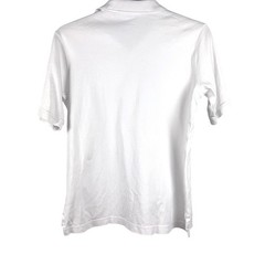 Lands’ End Polo Shirt Kids XL 18-20 White Short Sleeve Cotton School Uniform