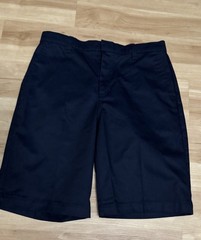 PRO School Uniform Boys Navy Shorts Size 18 Waist 32 Flat Front