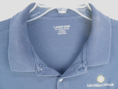 Land’s End Julie Billiart Schools Youth XL (18-20) Blue Logo Uniform Polo Shirt