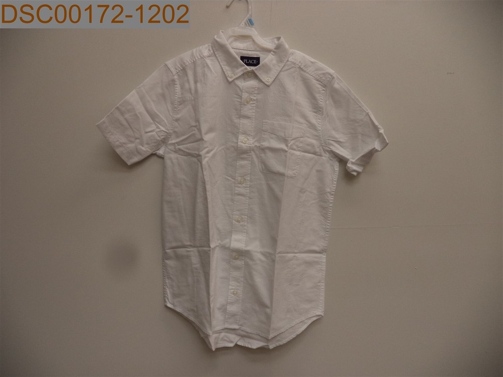 The Children’s Place Boy’s Uniform Button Up, White, XXL (16), 889705335088