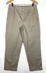 Lands End Uniform Pants Boy Plus 20 Pull On Khaki Pleated School wear Oeko-Tex