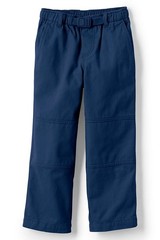 LANDS END Deep Sea Navy Open Bottom Climber Pants Boys L NEW