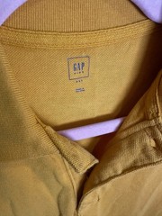 Gap Pique Polo Shirt Size XXL (14-16) Boys Yellow back to school NWT