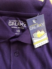 Galaxy by Harvic School Uniform Shirt Short Sleeve Boys 18 Grape / Purple
