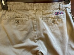 Chaps Boys Pants Size 16 Classic Chino Fit Flat Front Brown Zip Button Closure