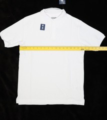 IZOD Approved Schoolwear Shirt Boys 14/16 Large White Uniform Polo Husky Stretch