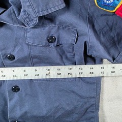 Boy Scouts of America Uniform Shirt Kids Youth Small Navy Blue Patches BSA 510
