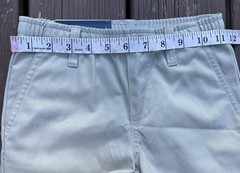 NWT Nautica Boy’s School Uniform Khaki Pants Sz 6 Regular Reinforced Knee Beige