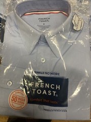 french toast Size 6 boys youth school shirt Light blue Dress Collar lot of 5