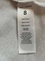 NEW Oshkosh Boys Size 8 School Uniform Polo Style Shirt Short Sleeve White