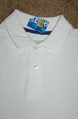 NWT Boys 82 Zero White Polo Shirt Size Medium 10-12 Uniform LQQK Free Shipping!