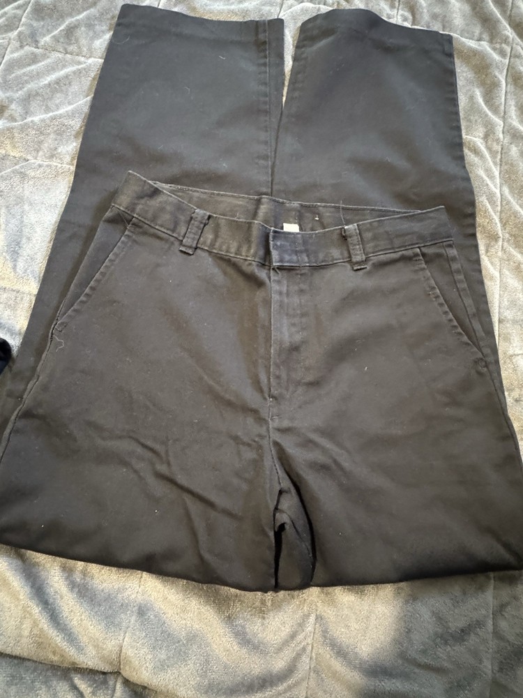 George Boys Cotton Blend Black Straight Fit School Uniform Pants 14